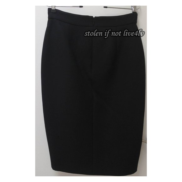 Pristine condition AUTHENTIC Gucci black pencil skirt wool/silk IT 42 US 6 - Picture 2 of 7